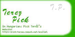 terez pick business card